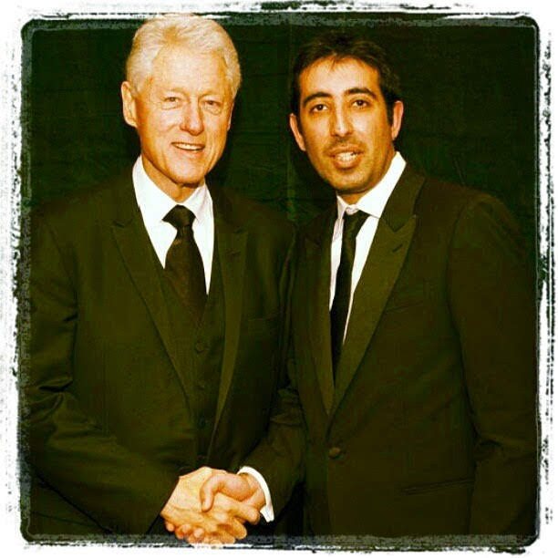 Kaiser Khan with Bill Clinton